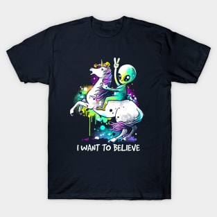 I want to believe watercolor T-Shirt